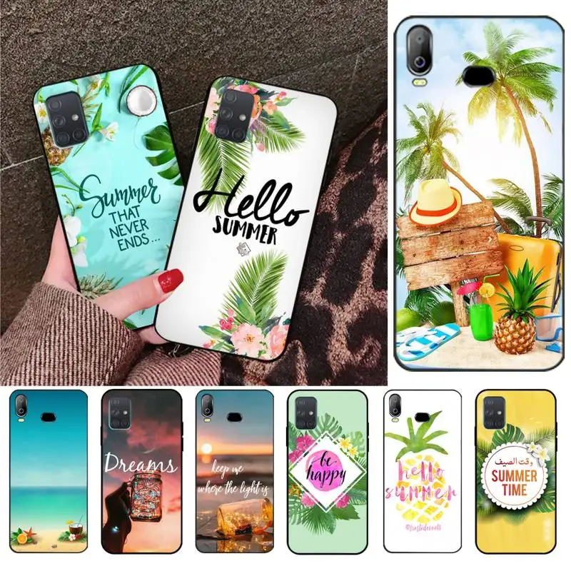 Чехол HPCHCJHM Hello Summer для девушек праздничный чехол телефона Samsung A10 A20 A30 A40 A50 A70 A71 A51 A6