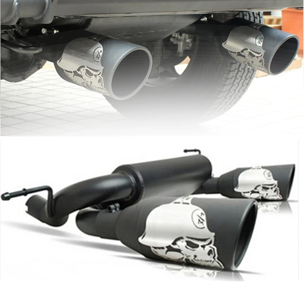 

1 set Black steel 5" Dual Split Exhaust 07-17 for Jeep Wrangler & Wrangler Unlimited JK 3.6L & 3.8L auto products