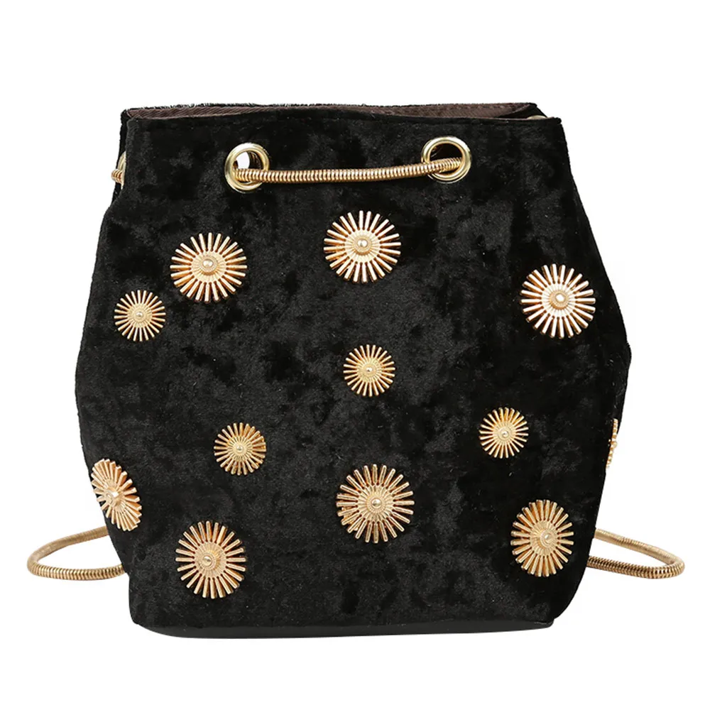 

Women's Fashion Simple Velvet Rivet Crossbody Bag Ladies travel Casual Joker Shoulder Messenger Bag Mujer Bolsas Femininas #5