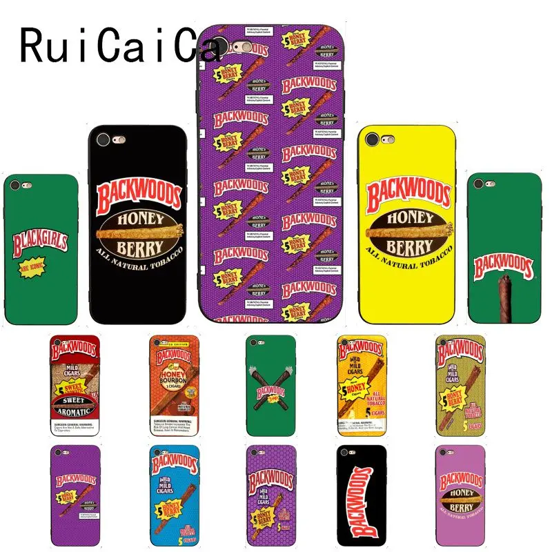Ruicaica backwoods honey Berry сигары ТПУ Мягкий силиконовый чехол для телефона iPhone X XS MAX 6 6s 7