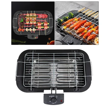 

Electric Table Top Grill BBQ Barbecue Garden Camping Cooking Indoor 1300W