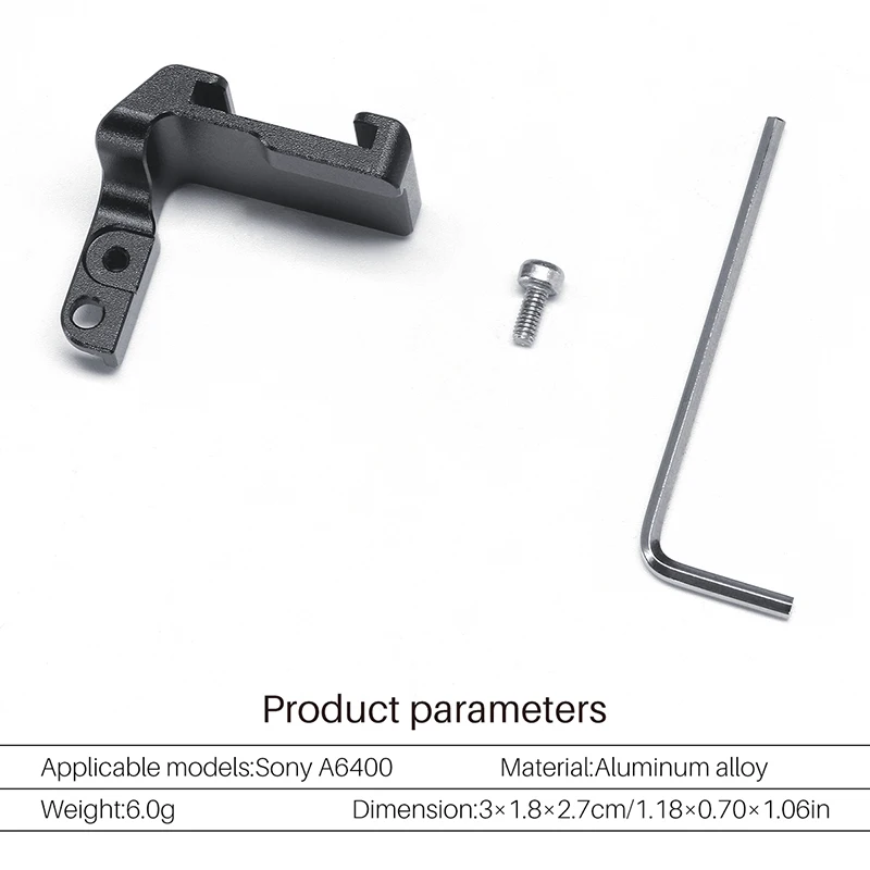 A6400 Quick Shoe Release Plate For Microphone Extension Adaptor Holder For Sony A6400 Camera Cold Shoe Bracket UURig