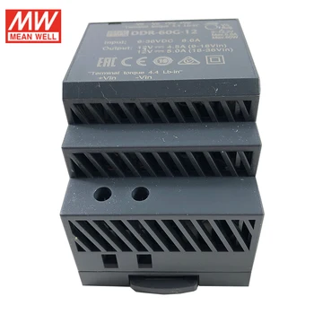 

MEAN WELL DDR-60G-5 54W DIN Rail DC-DC Converter Input 9-36V DC to 5V DC 10.8A 54W meanwell Power Supply(12V/24Vdc to 5Vdc)