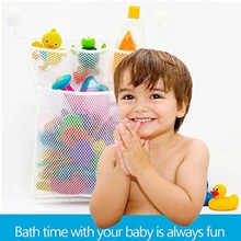 Детская корзина детская игрушка для ванны сетка для хранения Складная ванная подвесная сумка для вещей большая емкость