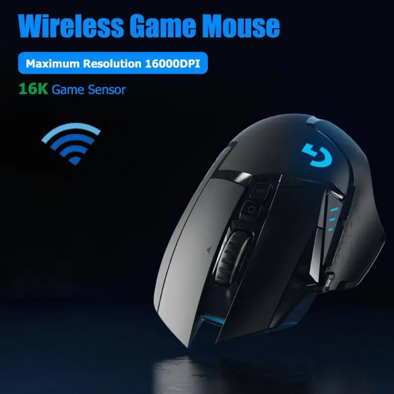 Беспроводная игровая мышь logitech G502 HERO LIGHTSPEED для макросъемки, 16000 dpi, Регулируемая игровая мышь с 11 клавишами RGB Dropshippingp