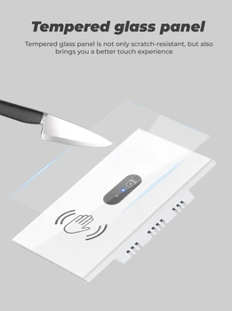 

Smart Wall Infrared PIR Motion Sensor Switch Glass Screen Panel Recessed Wall Lamp Bulb Switch and PIR Switch Light Bulb Switch