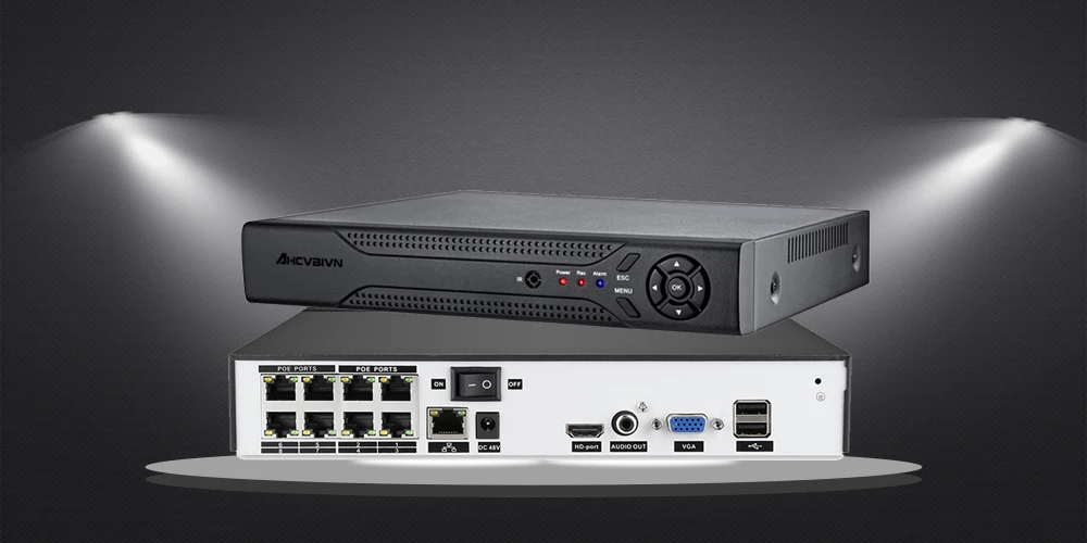 AHCVBIVN HD CCTV 8CH 5MP наблюдения DVR POE NVR 8-канальный сетевой видеорегистратор обнаружения лица HDMI автономная охранная 4G WI-FI сетевой видеорегистратор видеозаписывающее устройство