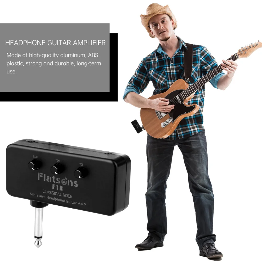 1 Set Guitar Headphone Amp Mini Durable Chic Portable Sound Bass Amp Pocket Speaker Guitar Amplifier