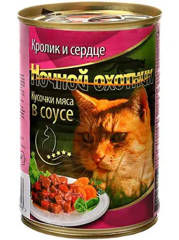 

Night Hunter NIGHT HUNTER for adult cats with rabbit and heart in the sauce 415 gr