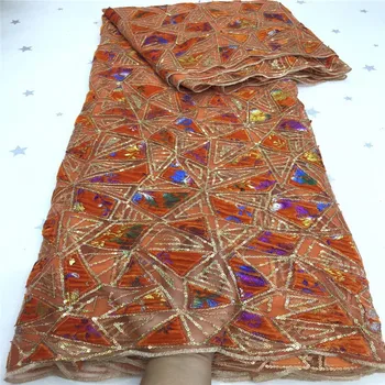 

African Lace Fabric 2019 Embroidered Nigerian Laces Fabric Bridal High Quality French Tulle Lace Fabric For Women Dress black