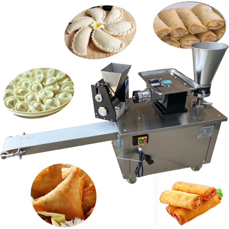 

Dumpling Machine Automatic Dumpling Maker Stainless Steel Dumple Machine Make Fried Dumpling/Samosa/Spring Roll 4800pcs/h