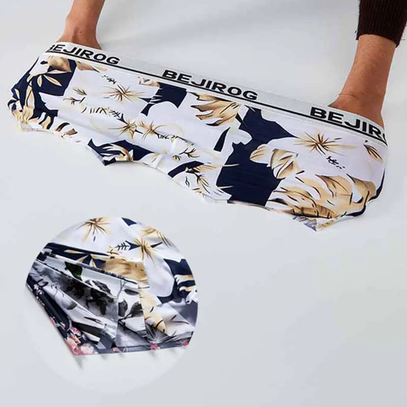 Сексуальные мужские трусы дышащие Бесшовные эластичные Bedruckte Herren-Boxershorts Atmungsaktiv Nahtlose unterwyasche