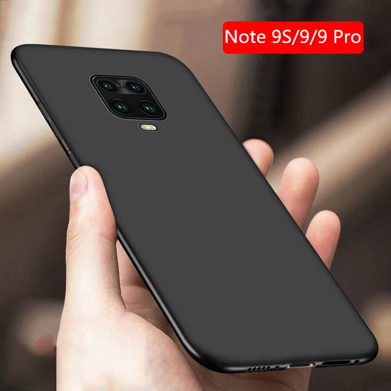 Чехол Keajor для Xiaomi Redmi Note 9 S Ультратонкий Мягкий матовый Силиконовый чехол-бампер