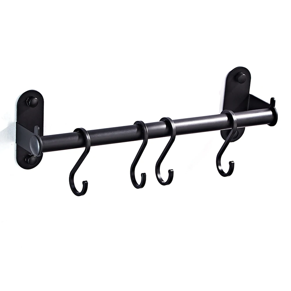 Punched Aluminum Bar Pan Rack Utensil Pot Cabinet Shelf Storage
