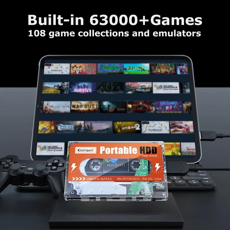 ハードドライブのディスク ゲーム2テラバイトhdd 2 5外部ゲームps2 Ps3 Ps1 セガサターン Wii Dc Wiiu Pc ラップトップ スーパーコンソール Pc ビデオゲーム用コンソール Aliexpress