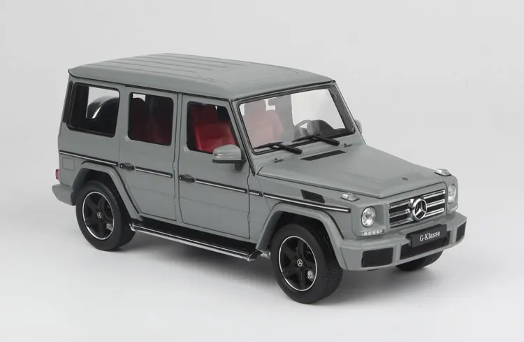 Серебристо-красный длинный осевой модель автомобиля для Benz 1:18 бренд G серии G500