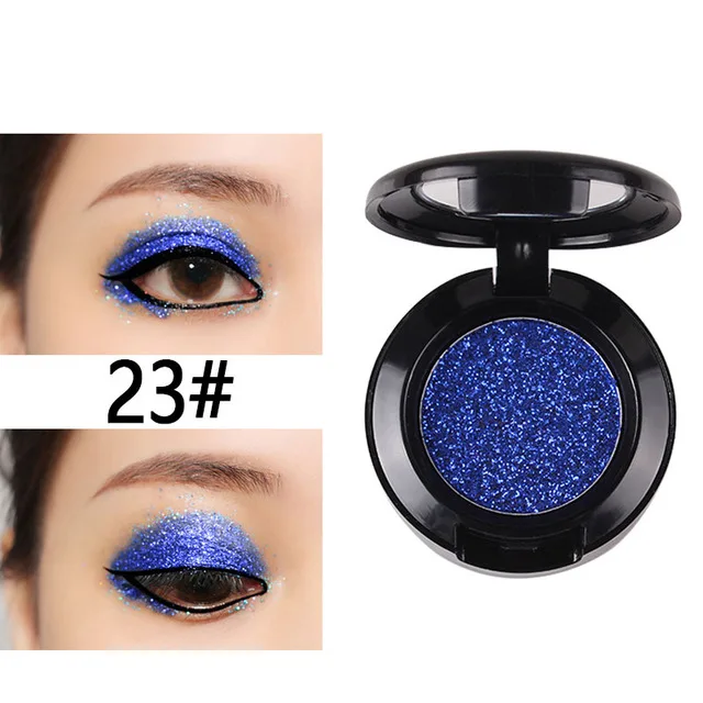 Miss Rose Diamond Glitter Eyeshadow 16 Colors Single Palette Illuminator Makeup Shimmer Metal Eye Shadow Shine Pigment Cosmetics