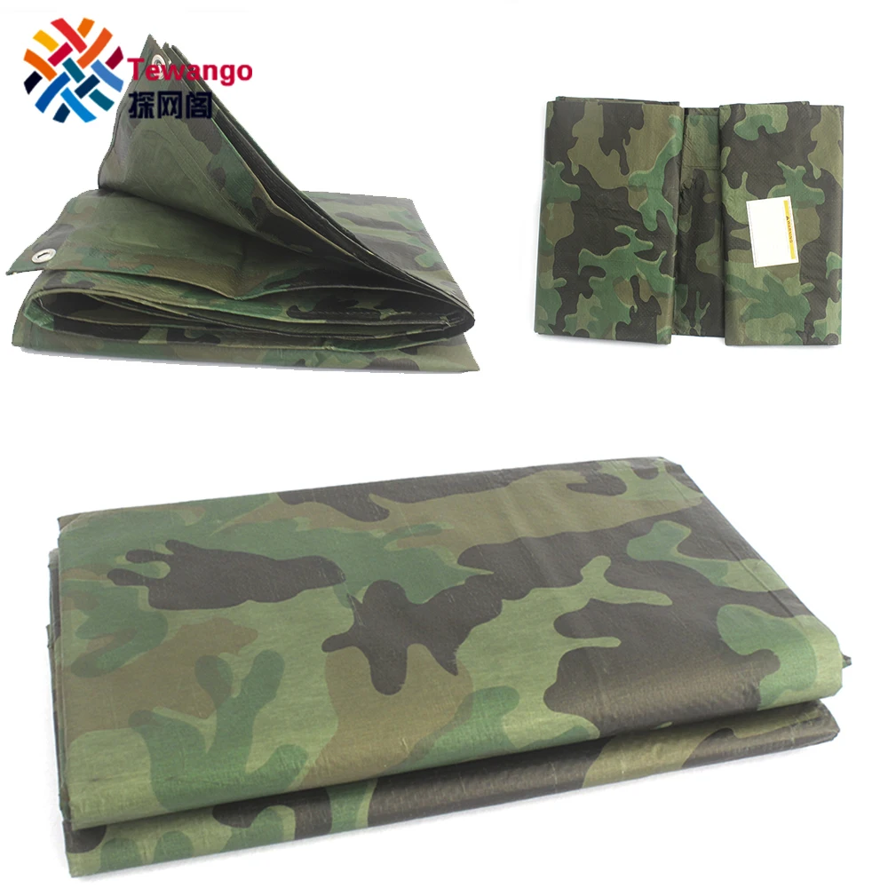 Silverline Waterproof Camouflage Tarpaulin Ground Sheet Outdoor Cover Camping 