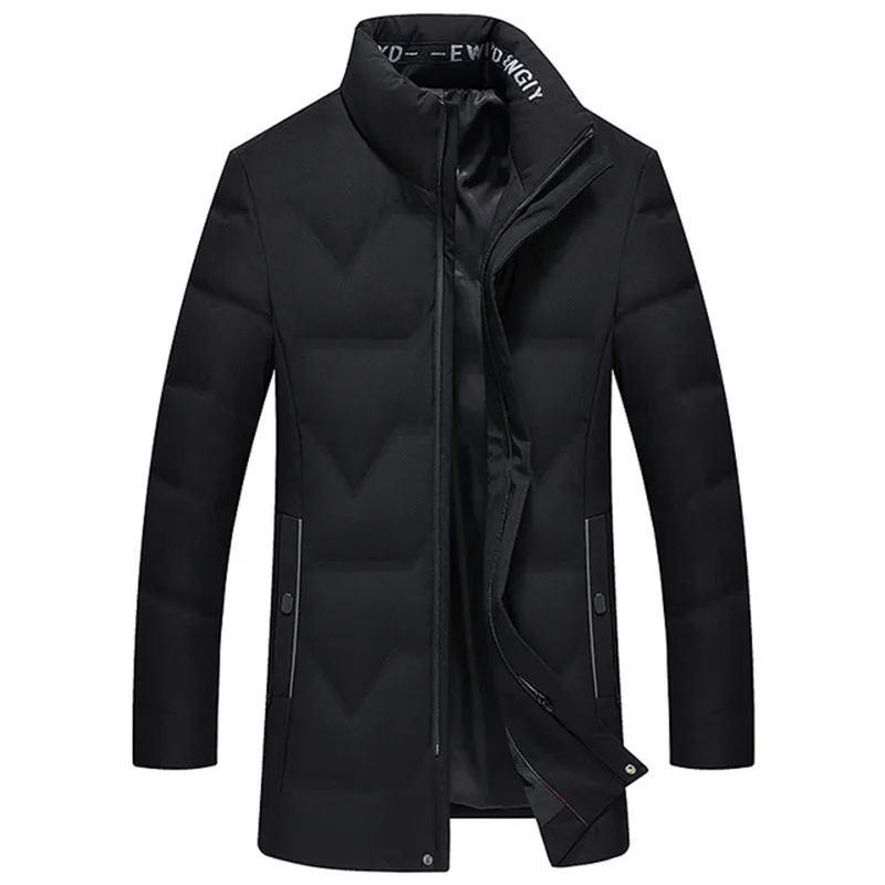 

New Down Jacket Winter Men's Stand-up Collar Thick Down Coat Men Warm White Duck Down Parka