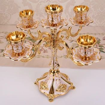 

1pc 3/5 Head Candle Holder Wedding Props European Candle Holder Metal Candlestick Stand Home Decor New