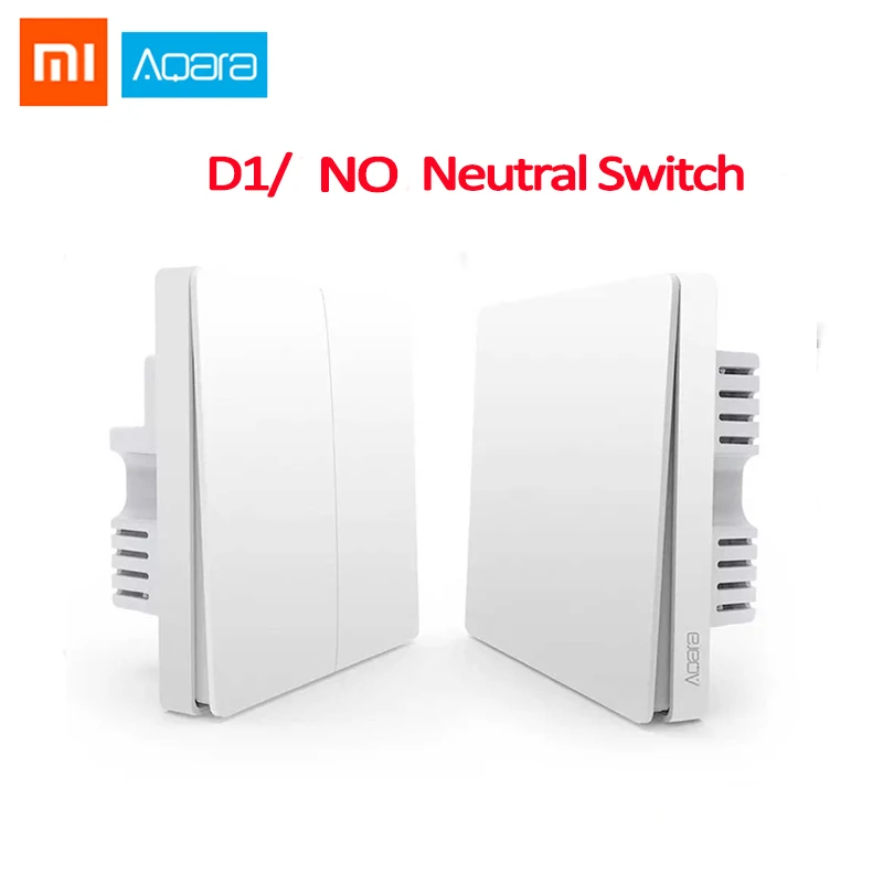 Умный настенный выключатель Xiaomi Aqara управление светом Однопроводной без