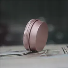 15g Rose Gold Алюминий банка для крема банка металлические баночки для крема для губ контейнер для бальзама пустые банки крем горшок деревянный ящик для макияжа бутылки