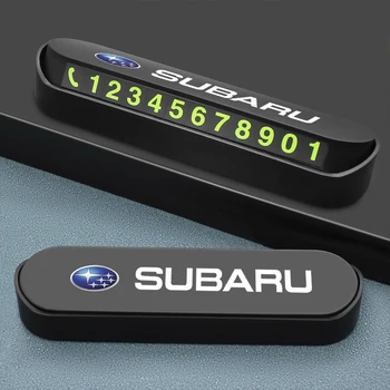 

1PCS Car Styling Temporary Parking Card Phone Number Card Plate Park Stop For Subaru WRX Impreza Forester Tribeca XV accessories
