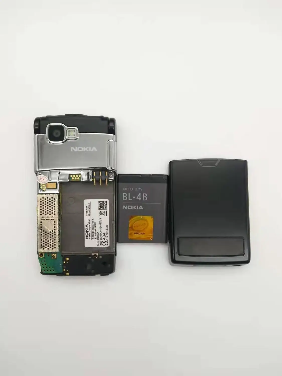 Nokia N76 Bluetooth JAVA 2MP для разблокированного мобильного телефона, Поддержка русская клавиатура Восстановленное