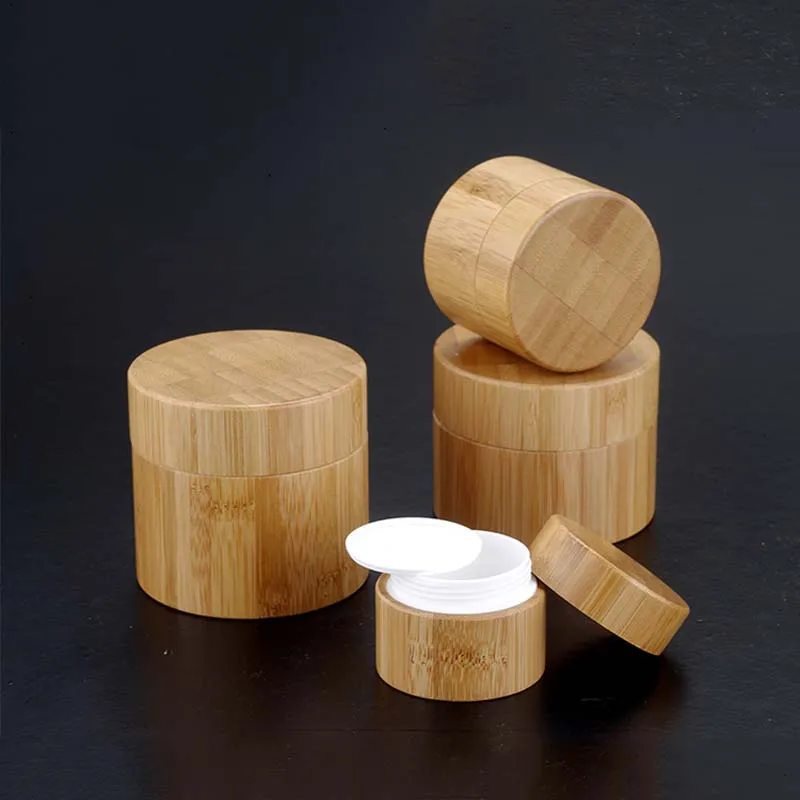 

Пластиковая банка с крышкой, 10 г, 30 г, 50 г, 100 г, 150 г, 200 г, бамбуковые пластиковые банки для крема для глаз, крема для рук