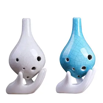 

C Key Ocarina 6 Holes Bamboo Leaves Pattern Trainners' Musical Instrument For Beginners Elementary Training