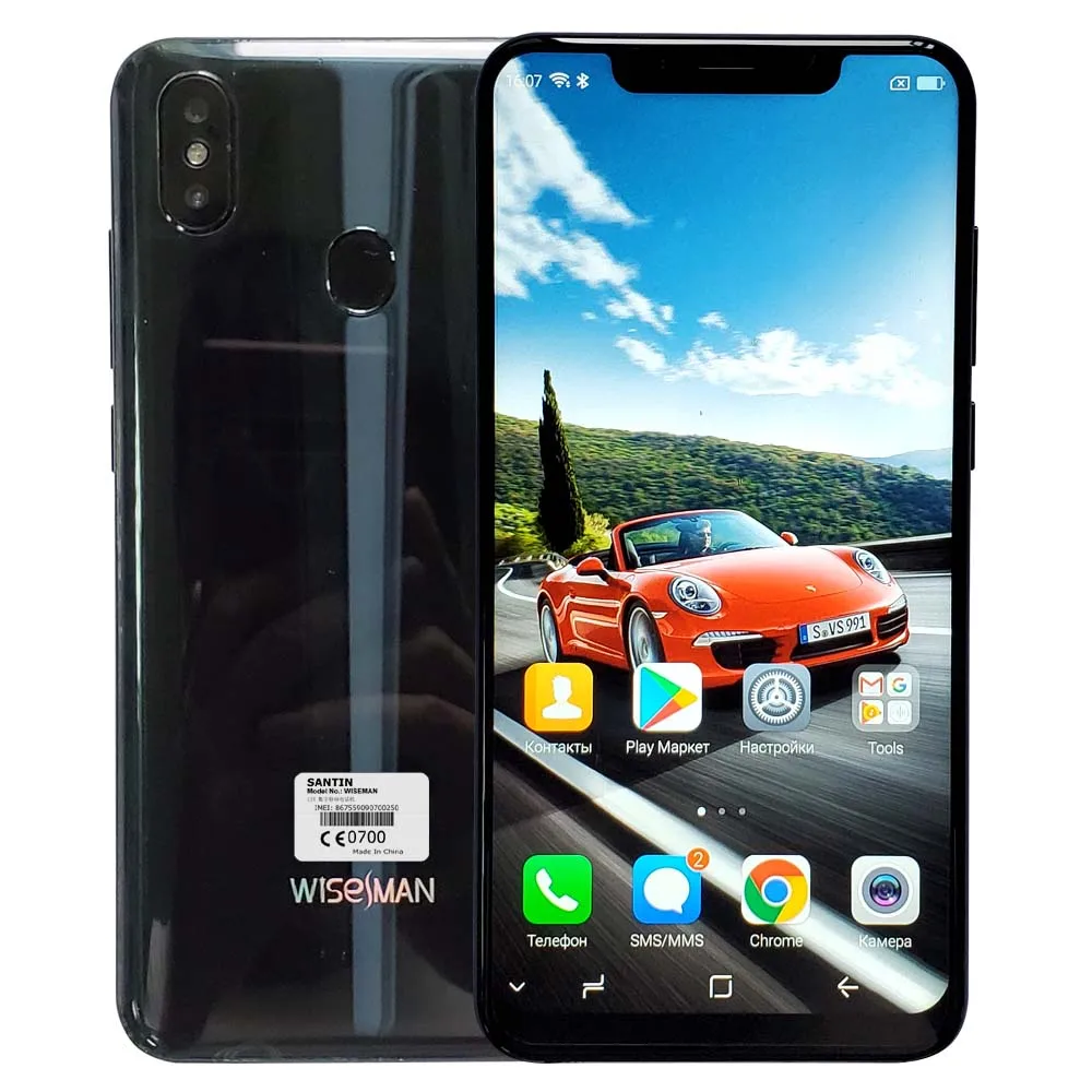 5000 мАч SANTIN WISEMAN LZ6 18 5: 9 6 &quotполный экран Лицо ID Touch смартфон 4 ГБ ОЗУ 32 ГБ/64 Гб ПЗУ LTE 4G