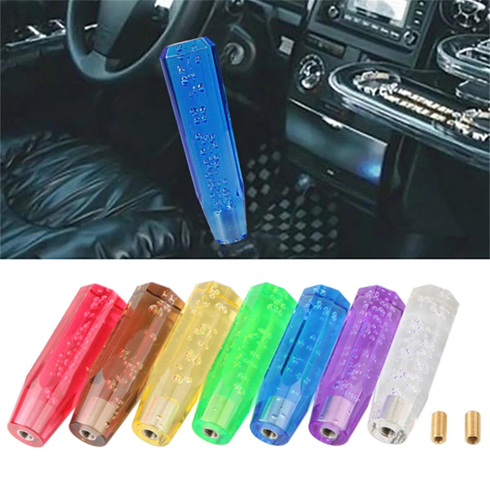 Universal Car Octagon Crystal Manual Bubble Gear Stick Shift Knob 150mm MT AT 7 Colors | Автомобили и мотоциклы