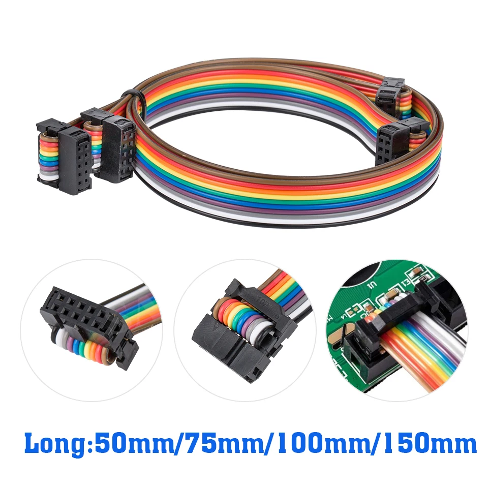Ender-3/CR-10 Series Screen Extension Cable 10 Pins，Flexible Flat Ribbon Jumper Display Cable for 3d Pirnter (1pcs)