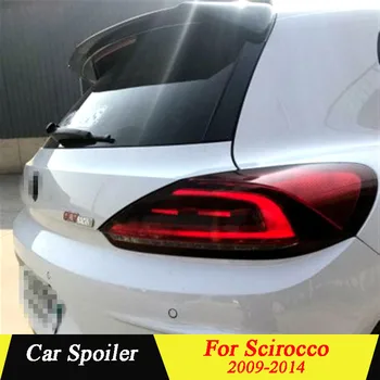 

Car Tail Wing Decoration For Volkswagen Scirocco 2009 2010 2011 2012 2013 2014 Carbon Fiber Black Rear Trunk Roof Spoiler