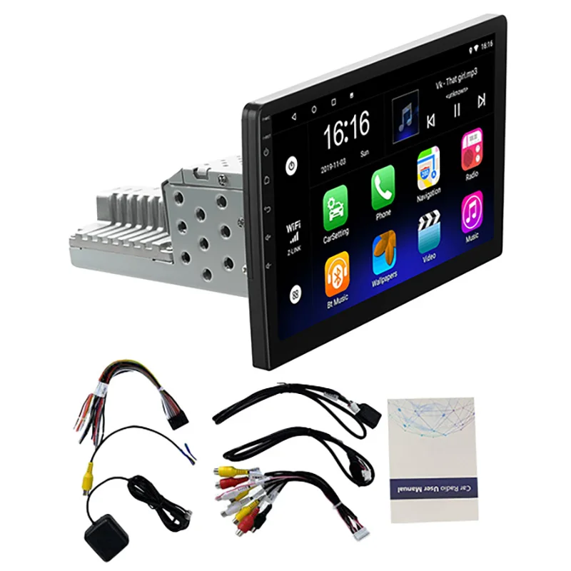 9'' 1Din Android 9.1 Car Stereo Radio Player 4G GPS Navigation Head Unit 2+32G