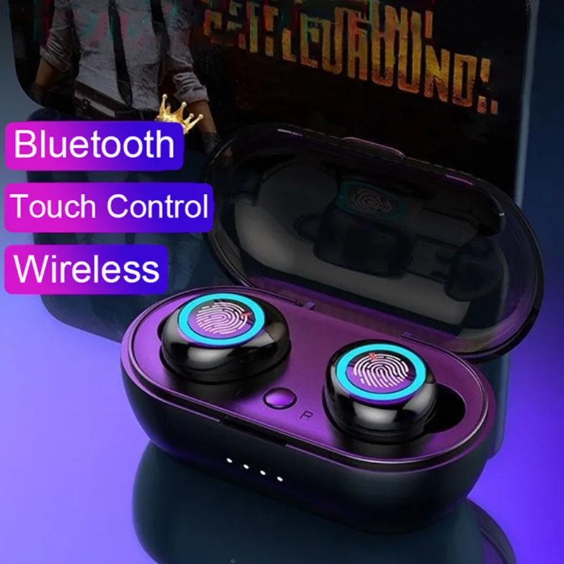 Y50 TWS Bluetooth Earphone Wireless Headphones Stereo Headset Sport Earbuds Microphone With Charging Box For Smartphone iphone |