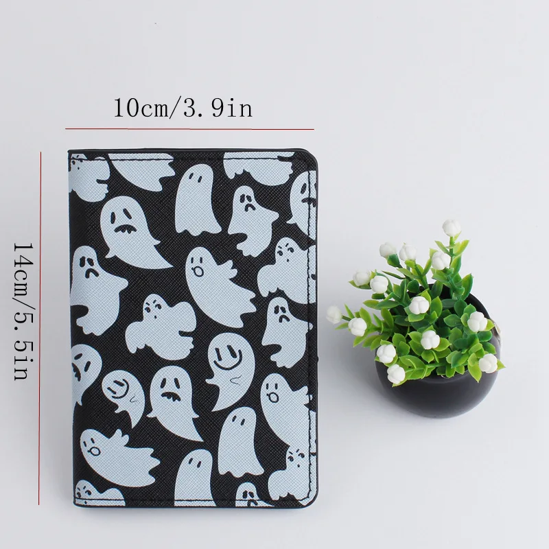 Halloween Passport Cover Letter Women Men Travel Wedding Passport Cover Holder Travel Case CH51