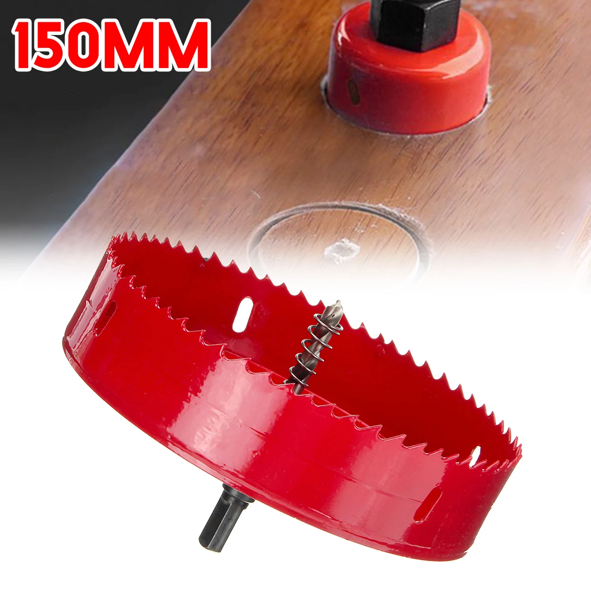 M42 bimetal 6 inch 150mm wood hole opener for gypsum board PVC plastic iron plate downlight drilling hole ceiling hole opener