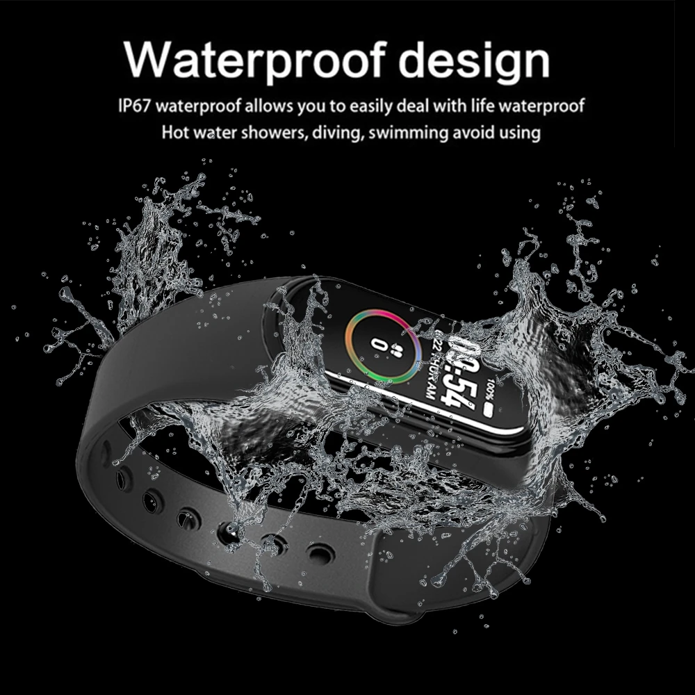 

SFIT Original Screen Smart Bracelet Blood Pressure Band Heart Rate Monitor Smart Fitness Tracker Wristband Waterproof Band