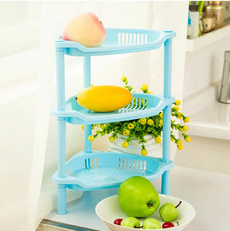 

Dormitory Bedside Storage Rack Office Desk Storage Shelf Plastic Trumpet Bathroom Rack a Generation of Fat