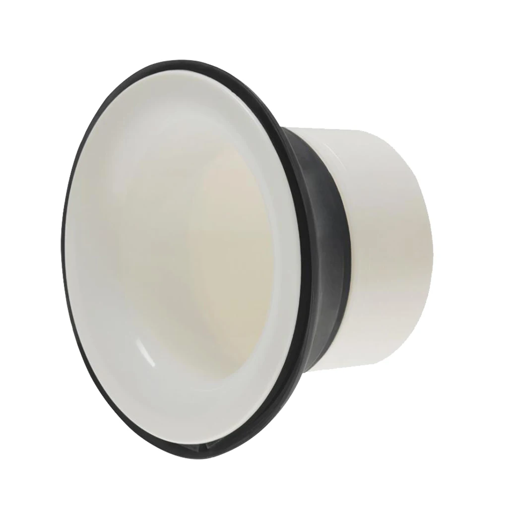 Bass Drum Port Bass Drum Sound Enhancer with Port Hole Ring White