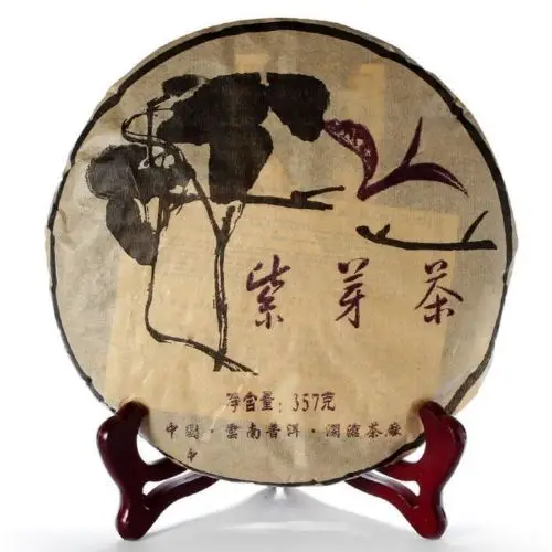 

357g 2005 Year Pu-erh Purple Buds Wild Jingmai Mount Shen Old Special Wild Sheng Tea