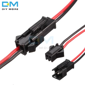 

5 Pairs 10CM/15CM/30CM 3mm Long JST SM 2Pins Plug Male to Female Wire Connector for LED Strip Light Lamp Driver Kit 2PIN