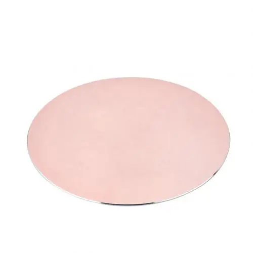 Rose Gold Алюминиевый сплав водонепроницаемый круглый рабочий стол игровой коврик для Мыши Компьютерный Аксессуар - Цвет: Rose Gold