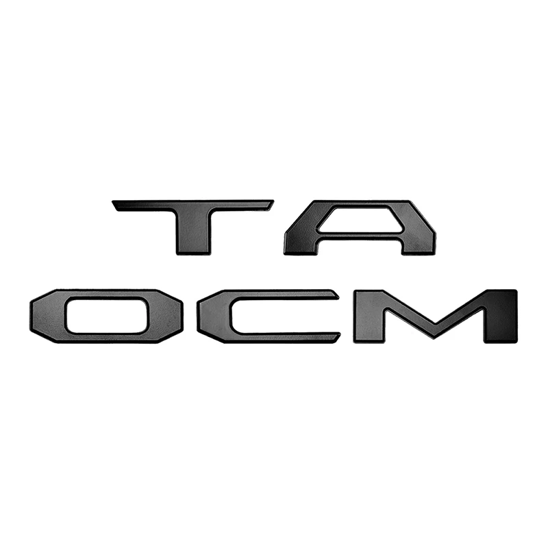 Эмблема с объемными надписями для Toyota Tacoma-(матовый черный
