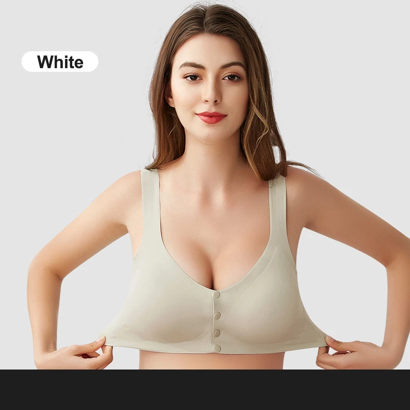 Large Size 44 46 Cotton Nursing Bra Breathable Breastfeeding Bras for Women Maternity  Bra Wire Free Plus Big Size Feeding Bra - AliExpress