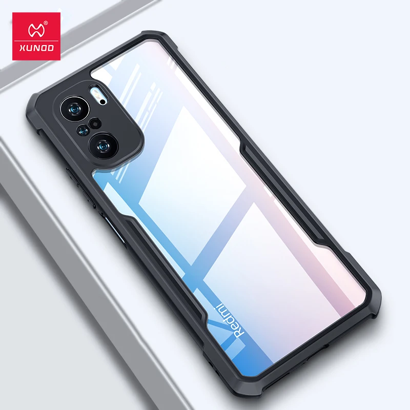 Чехол для Xiaomi Poco F3 чехол Xundd Redmi K40 Pro противоударный Прозрачный бампер подушки
