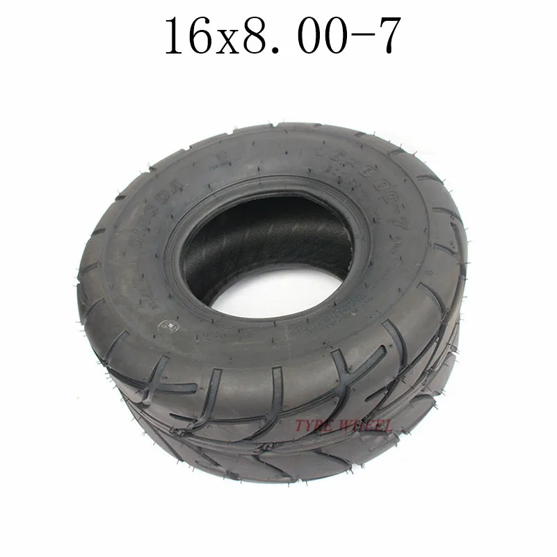 Высокое качество 16x8.00-7 ATV шин fit ATV 50CC, 90CC, 70CC, 110CC, 125CC внешняя бескамерная шина