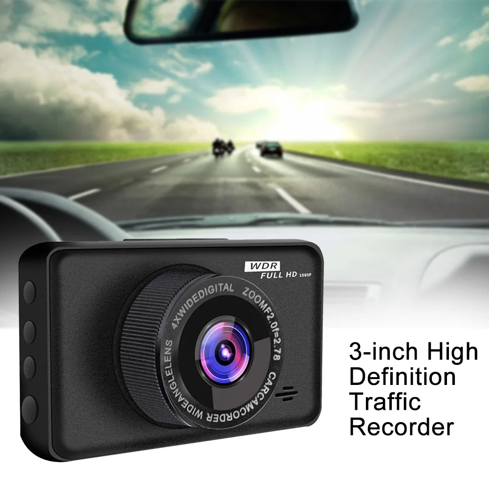  3 zoll Weitwinkel Auto DVR FHD1080P Einfach Installieren Vorne Hinten Dash Cam Saugnapf G Sensor Au