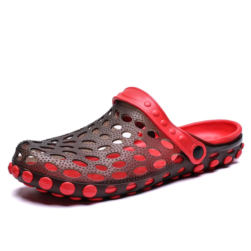 

New Style Sandals Men's Summer Porous Shoes Korean-style Anti-slip Sandals Closed-toe MEN'S Sandals